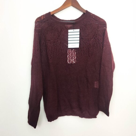 Sezane Daya Mohair Sweater in Prune Small NWT - Picture 3 of 9